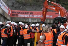Alta velocità Napoli-Bari, al via lavori galleria Telese-Vitulano. Presente Salvini