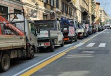 Superbonus, edili paralizzano Genova. 500 mezzi in corteo
