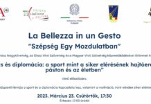 Il progetto “La bellezza in un gesto” approda a Budapest
