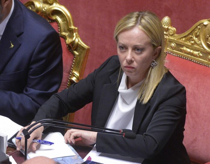 Senato seduta per il voto di fiducia al governo Meloni
