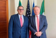 Il presidente Toti incontra il console generale degli USA Needham