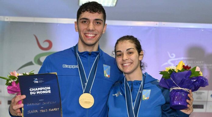 Veroli oro nel fioretto ai Mondiali Giovani, bronzo Grandis
