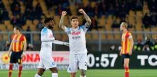 Il Napoli rialza la testa e vince a Lecce 2-1