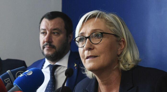 Le Pen “Meglio Salvini di Meloni, lei è con la Nato”