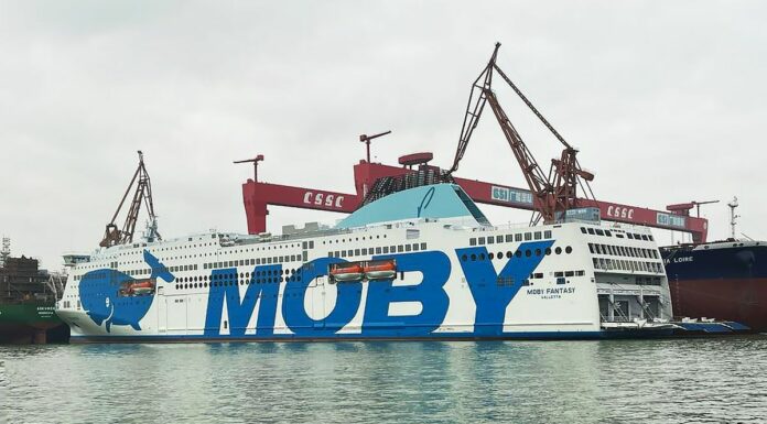Consegnato a Moby il traghetto passeggeri più grande al mondo