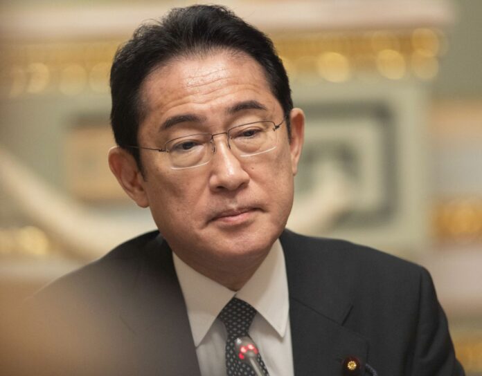 Ucraina, Kiev: Il presidente dell'Ucraina Volodymyr Zelenskyy incontra il primo ministro giapponese Fumio Kishida