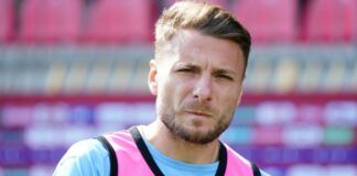 Incidente Immobile, frattura alla costola per l’attaccante della Lazio