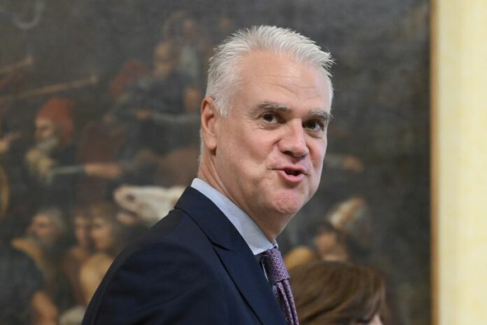 Cerimonia della Campanella e insediamento del primo Consiglio dei Ministri a Palazzo Chigi del governo Meloni