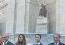 Inaugurata in Piazza del Campidoglio la fontana della Dea Roma