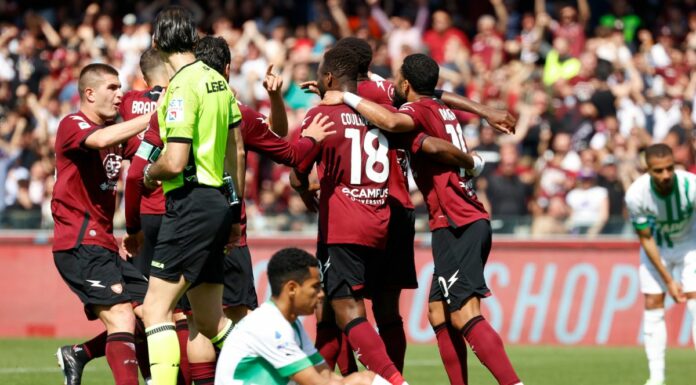 Tris Salernitana al Sassuolo, salvezza più vicina