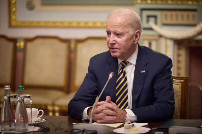 Ukraine, Kiev: Meeting of the US President Joe Biden with Ukrainian President Volodymyr Zelensky