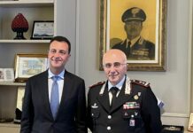 Minardo in visita alla Legione Carabinieri Sicilia