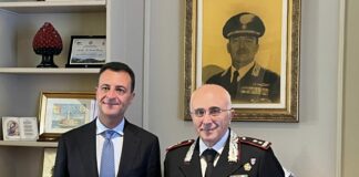 Minardo in visita alla Legione Carabinieri Sicilia
