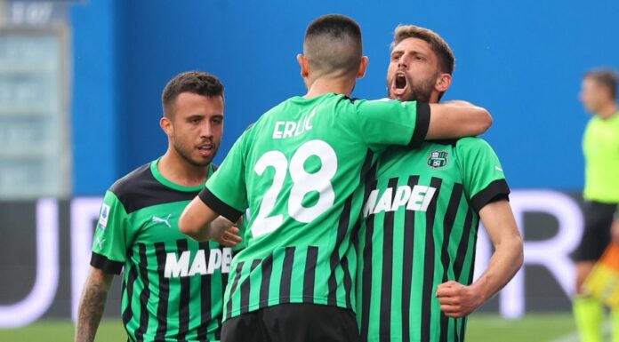 Il Sassuolo in dieci rimonta e batte 2-1 l’Empoli