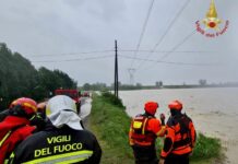 Al lavoro 300 Vigili del fuoco per il maltempo in Emilia Romagna, mille interventi