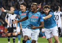 Osimhen risponde a Lovric, festa tricolore Napoli a Udine