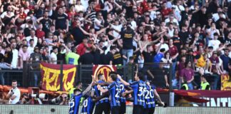 L’Inter non si ferma più, Dimarco e Lukaku stendono la Roma