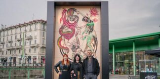 In mostra a Milano il tattoo-murales più grande al mondo