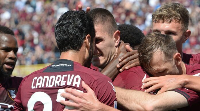 Salernitana-Atalanta 1-0, decide Candreva nel recupero