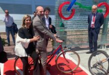 All’aeroporto di Bari inaugurato il nuovo “Bike facility point”