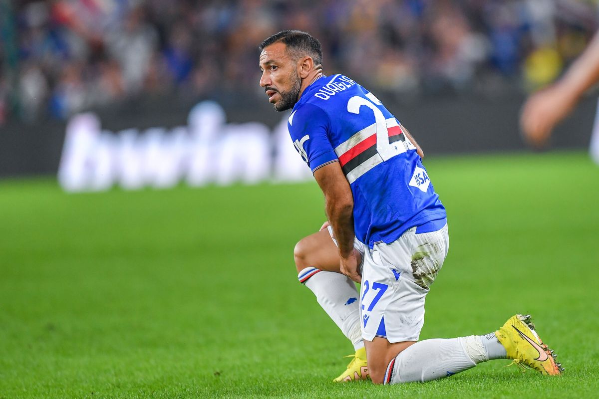 Orgoglio Samp, 2-2 contro il Sassuolo. Quagliarella in lacrime