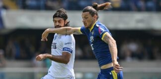 Verona raggiunto in pieno recupero dall’Empoli, 1-1 al Bentegodi