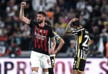 Giroud decide la sfida in casa Juve, rossoneri in Champions
