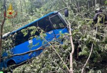 Scuolabus esce fuori strada a Pontremoli, due feriti gravi