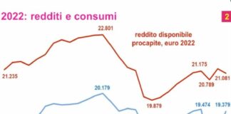 2023 anno di transizione, fiducia elevata delle famiglie ma consumi deboli