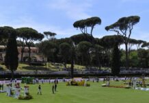 Piazza di Siena, Italia seconda nella Coppa delle Nazioni