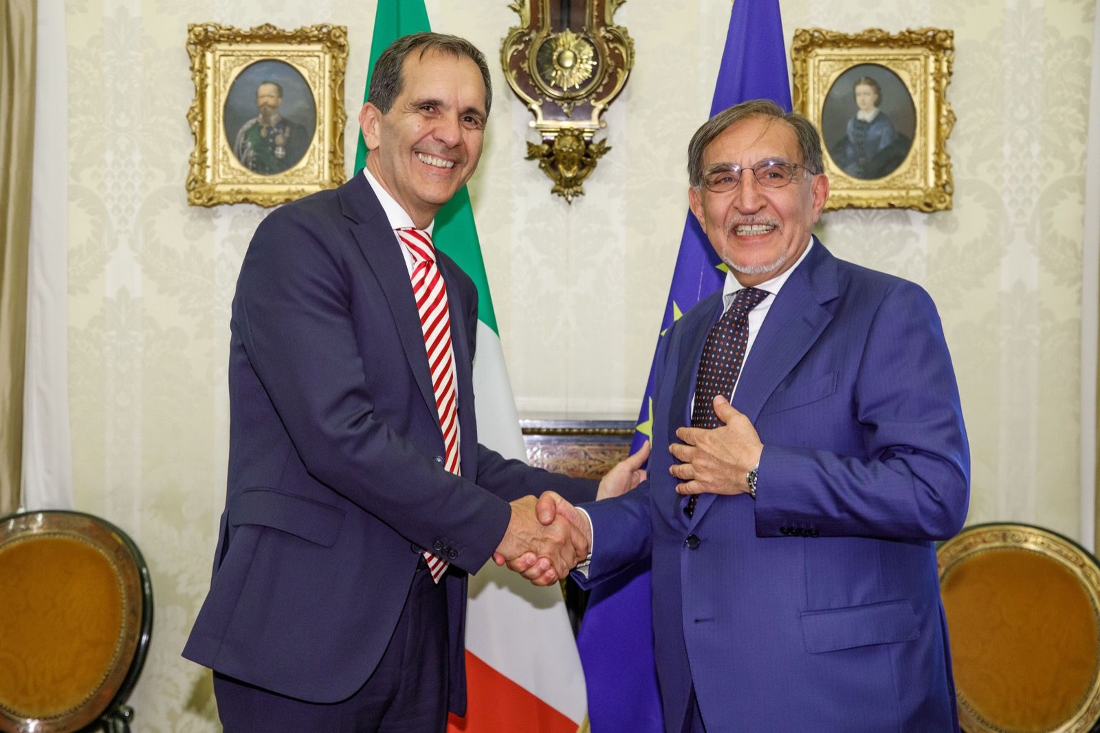 Il neosindaco di Catania ricevuto dal Presidente del Senato Il neosindaco di Catania ricevuto dal Presidente del Senato