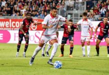 Antenucci pareggia al 96° su rigore, Cagliari-Bari 1-1