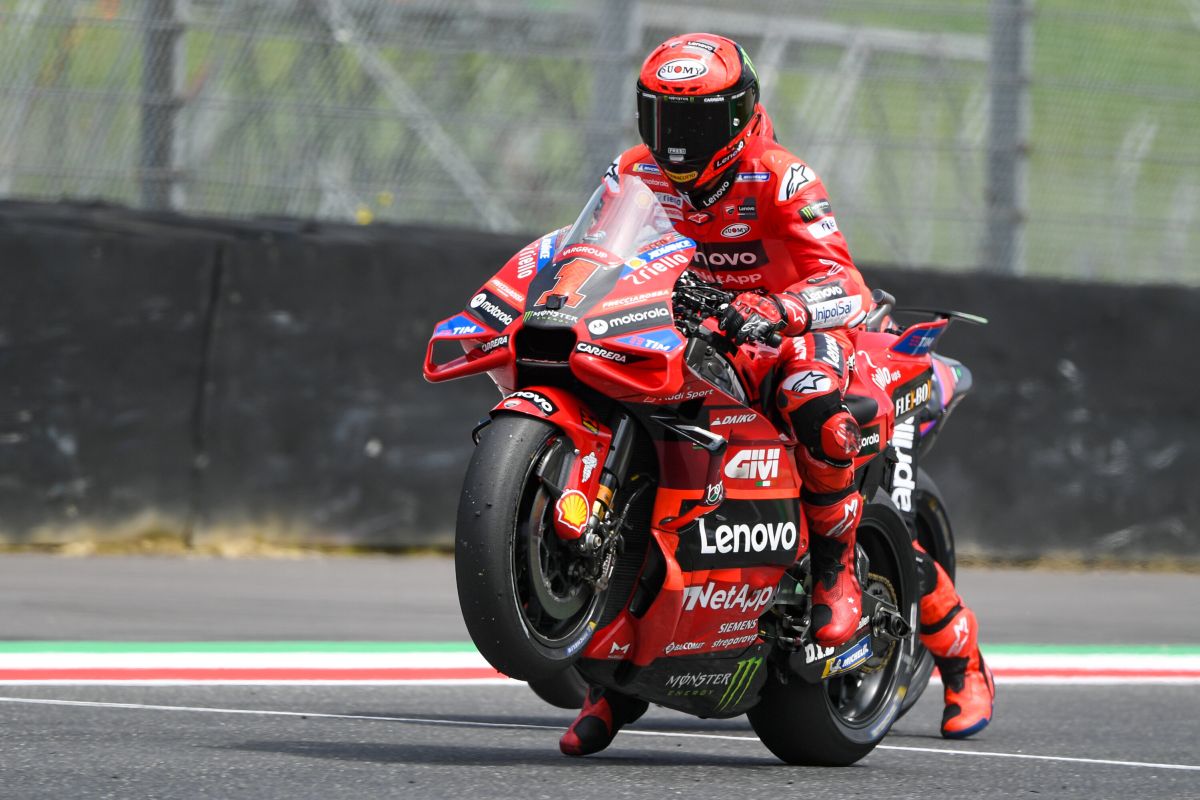 Bagnaia il più veloce nel venerdì di libere al Mugello Bagnaia il più veloce nel venerdì di libere al Mugello
