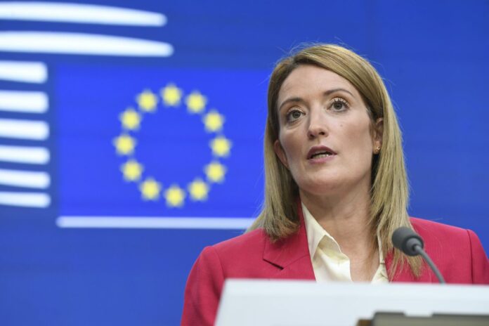Belgio, Bruxelles - Roberta Metsola, Presidente del Parlamento Europeo