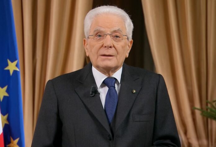Roma - Dal Palazzo del Quirinale, il tradizionale discorso di fine anno del Presidente della Repubblica Sergio Mattarella