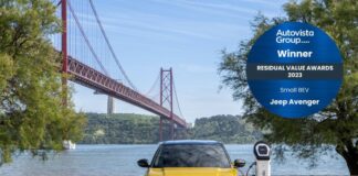 A Jeep Avenger il premio “Small Bev” di Autovista Group Residual Value