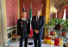 Il sindaco di Palermo incontra il Generale dei Carabinieri Giovanni Truglio