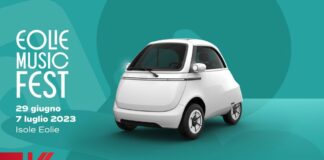 Koelliker porta all’Eolie Music Fest la microcar Microlino