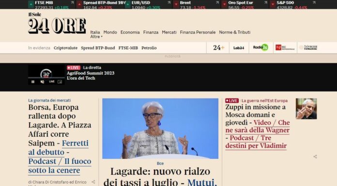 Sole24Ore.com, più informazione multimediale. Partnership con Italpress