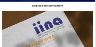 Editoria, partnership Italpress-Iraq International News Agency