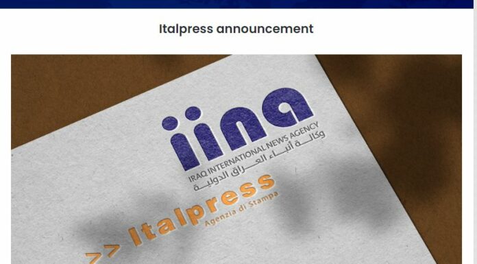 Editoria, partnership Italpress-Iraq International News Agency