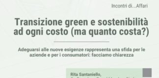 “Incontri di… Affari”, 5 luglio protagonista la sostenibilità
