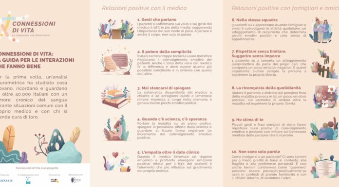 Tumori cronici sangue, una guida per interazioni con medici e familiari