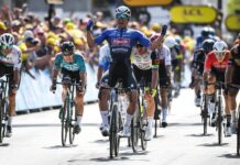 Philipsen cala il poker al Tour, Vingegaard resta in giallo