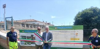 Inaugurato a Battaglia Terme il nuovo muro di contenimento sul Vigenzone