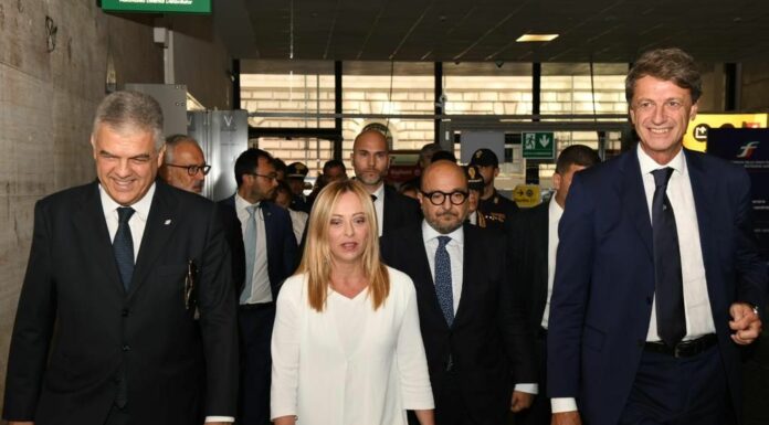 Treno Roma-Pompei, Meloni e Sangiuliano inaugurano il Frecciarossa