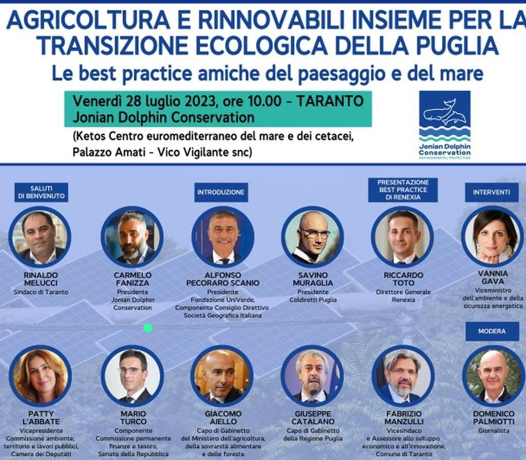 Agricoltura e rinnovabili per la transizione ecologica in Puglia