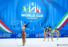 World Cup ritmica, le Farfalle fanno impazzire il Mediolanum Forum