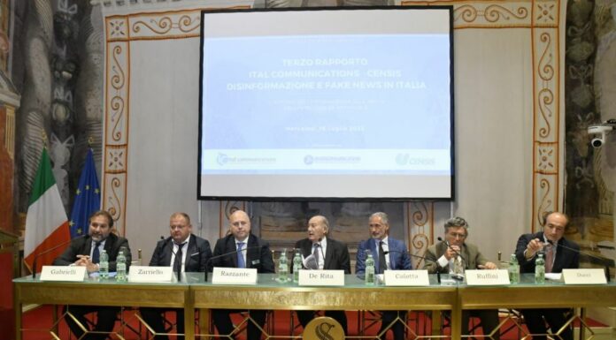 Rapporto Ital Communications-Censis, fake news difficili da scoprire