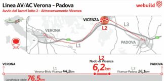 Webuild, firmato il contratto per l’attraversamento di Vicenza